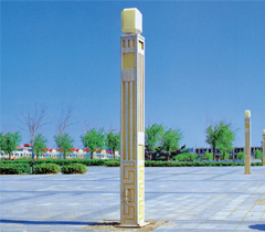仿石材方柱广场景观灯